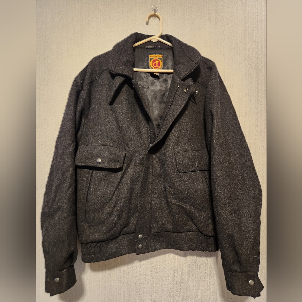 Hunting Horn Exclusively J. Riggings gray wool jacket Size Medium